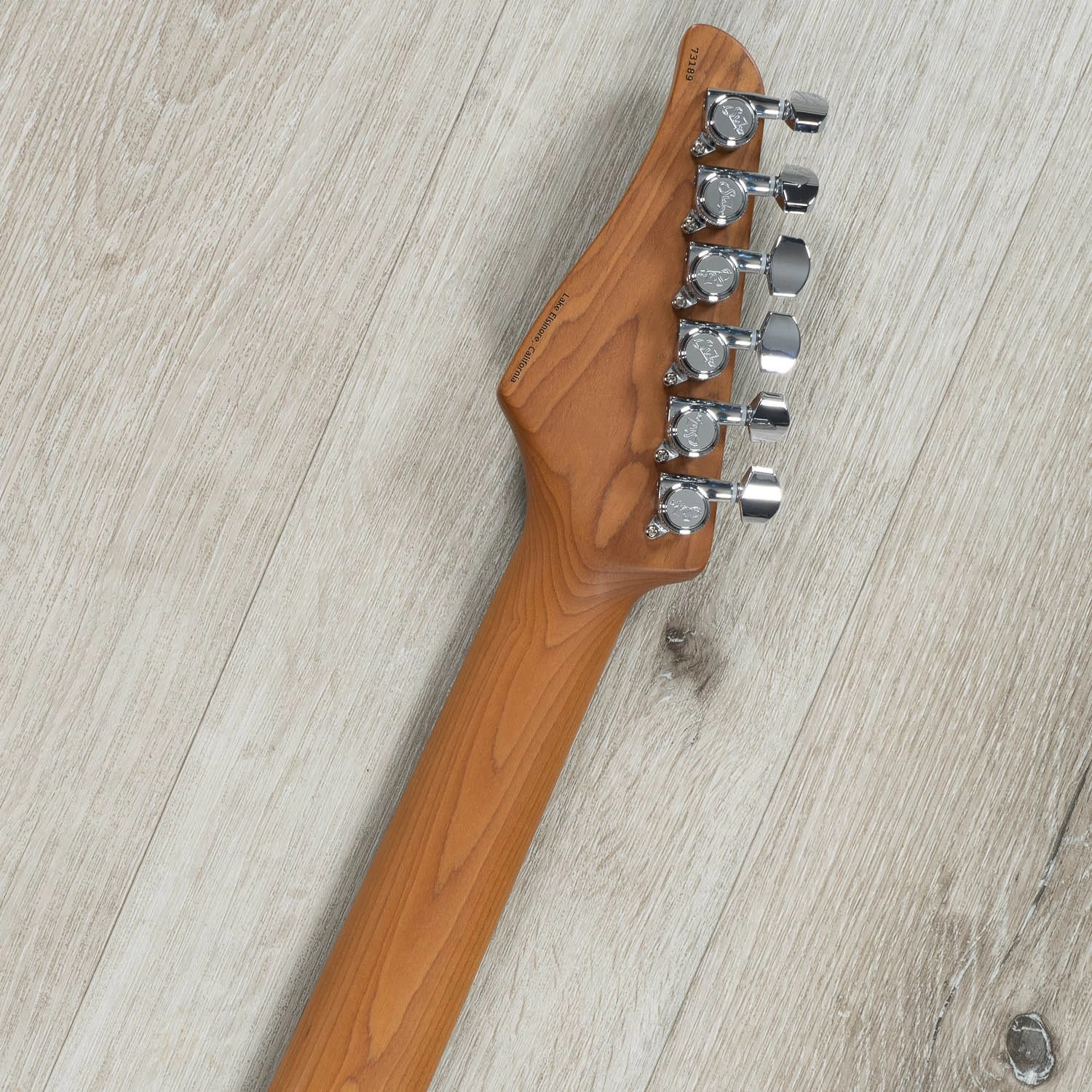 Suhr Custom Modern HH Guitar, Roasted Maple Fretboard, Silver / Blue Sparkle Drip 11 Suhr Custom Modern HH Guitar, Roasted Maple Fretboard, Silver / Blue Sparkle Drip - Image 9