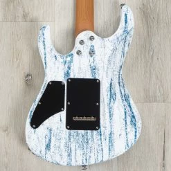 Suhr Custom Modern HH Guitar, Roasted Maple Fretboard, Silver / Blue Sparkle Drip 21 Suhr Custom Modern HH Guitar, Roasted Maple Fretboard, Silver / Blue Sparkle Drip -Musical Instrument Shop 20230627 dsc09497