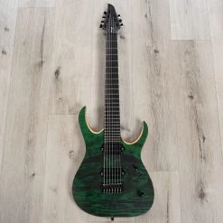 Mayones Duvell Elite 7 7-String Guitar, Ebony Fretboard, Trans Dirty Green Satine -Musical Instrument Shop 20230628 dsc09551 1