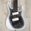 Legator Ninja N8FOD Multi-Scale 8-String Guitar, Ebony Fretboard, Black Ice