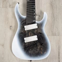 Legator Ninja N8FOD Multi-Scale 8-String Guitar, Ebony Fretboard, Black Ice