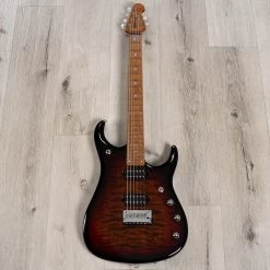Ernie Ball Music Man JP15 John Petrucci Guitar, Roasted Maple, Tiger Eye Quilt Top -Musical Instrument Shop 20230703 dsc00052