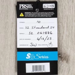 PRS Paul Reed Smith S2 Standard 24 Guitar, Rosewood Fretboard, Black -Musical Instrument Shop 20230705 dsc00260