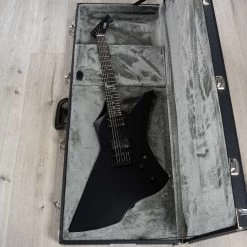 ESP LTD James Hetfield Signature Snakebyte Guitar, Black Satin, Hard Case -Musical Instrument Shop 20230705 dsc00531