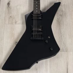 ESP LTD James Hetfield Signature Snakebyte Guitar, Black Satin, Hard Case