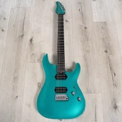 Schecter 2940 Aaron Marshall Signature AM-6 Guitar, Macassar Ebony Fretboard, Arctic Jade -Musical Instrument Shop 20230706 dsc00978