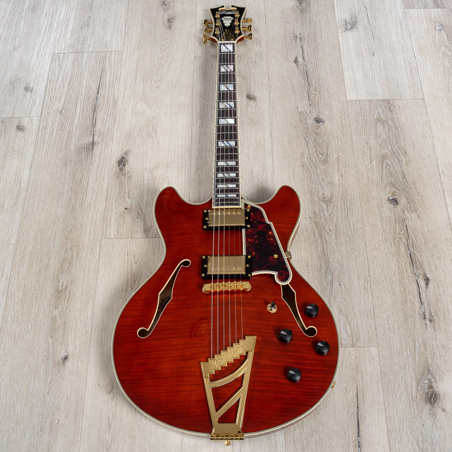 D'Angelico DAEDCVIOGS Excel DC Semi-Hollow Guitar, Rosewood Fretboard, Viola 5 D'Angelico DAEDCVIOGS Excel DC Semi-Hollow Guitar, Rosewood Fretboard, Viola - Image 3