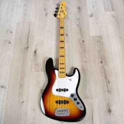 G&L Tribute LB-100 Bass, Maple Fretboard, White Pickguard, 3-Tone Sunburst -Musical Instrument Shop 20230711 20230711 dsc02051