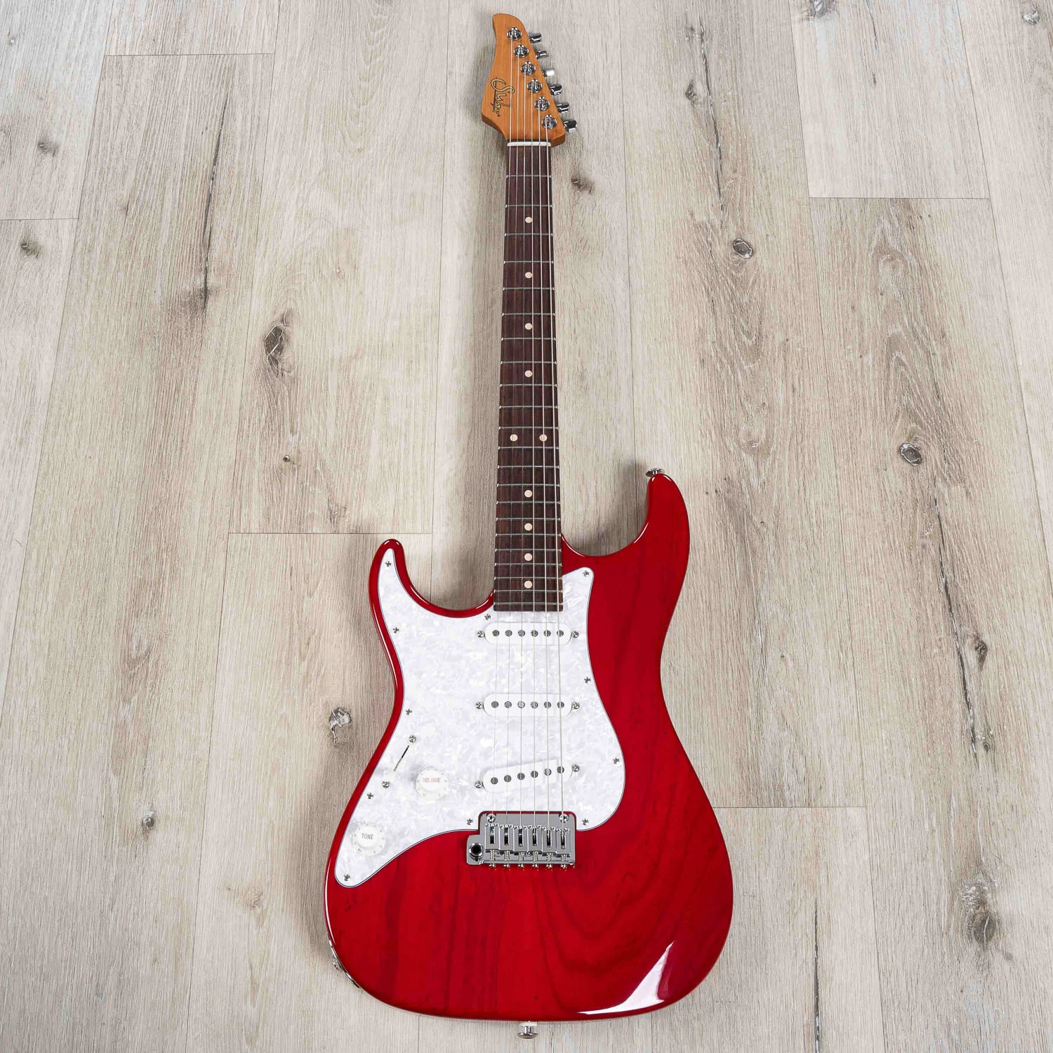 Suhr Custom Standard Left-Handed Guitar, Indian Rosewood Fretboard, Trans Red 5 Suhr Custom Standard Left-Handed Guitar, Indian Rosewood Fretboard, Trans Red - Image 3