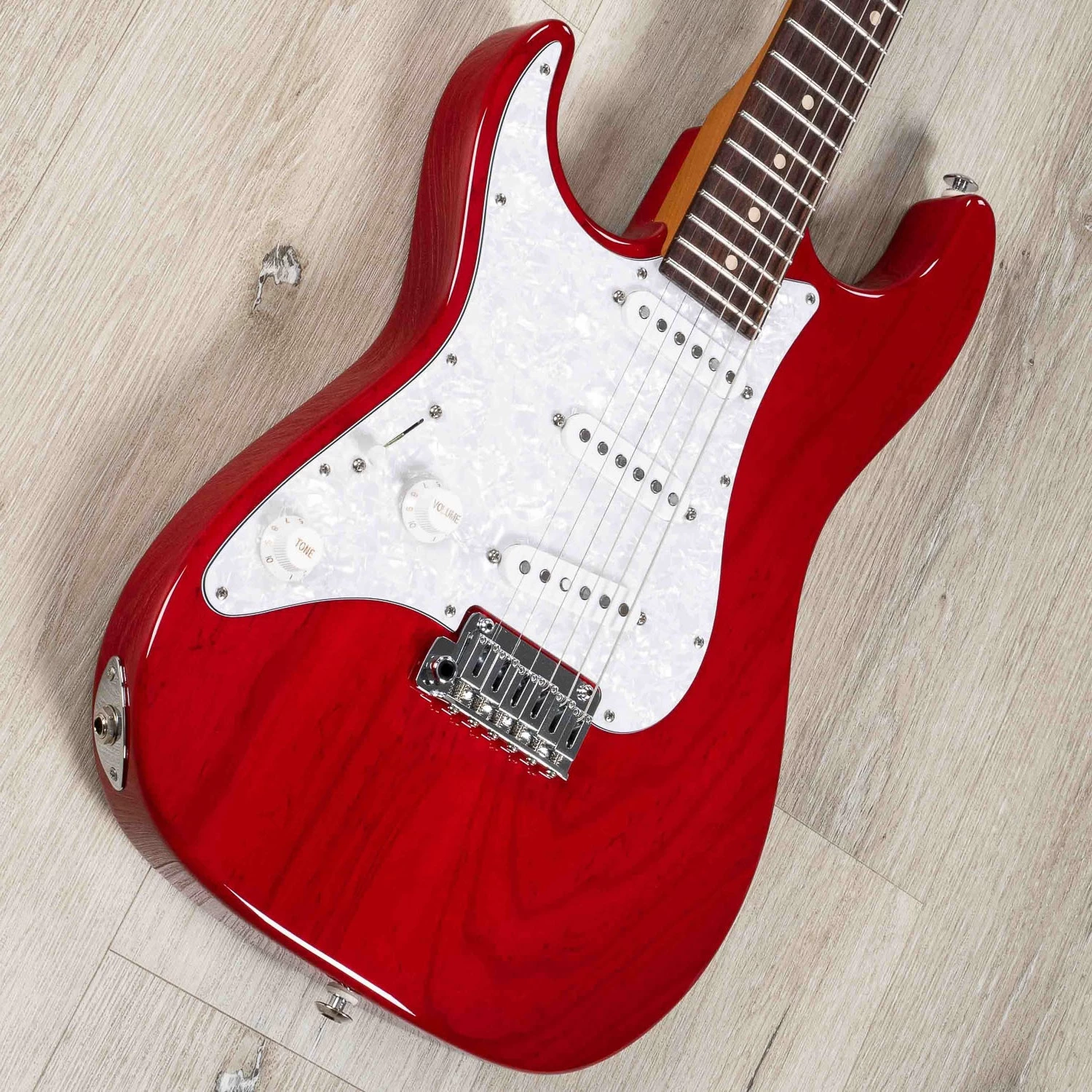 Suhr Custom Standard Left-Handed Guitar, Indian Rosewood Fretboard, Trans Red 4 Suhr Custom Standard Left-Handed Guitar, Indian Rosewood Fretboard, Trans Red - Image 2