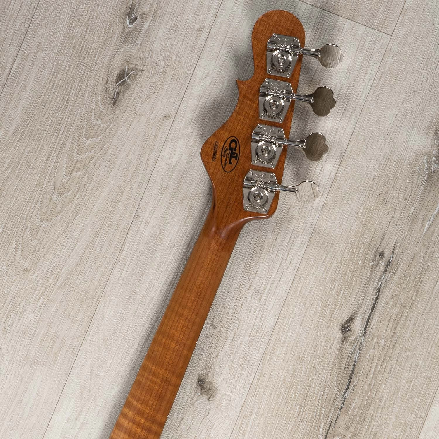 G&L USA Custom Shop JB Bass, Ebony Fretboard, 3A Roasted Flame Maple Neck, Swamp Ash, Blackburst 11 G&L USA Custom Shop JB Bass, Ebony Fretboard, 3A Roasted Flame Maple Neck, Swamp Ash, Blackburst - Image 9