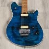Peavey HP 2 Poplar Burl RM Guitar, Roasted Maple Fretboard, Transparent Blue -Musical Instrument Shop 20230713 dsc03007 1