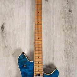 Peavey HP 2 Poplar Burl RM Guitar, Roasted Maple Fretboard, Transparent Blue -Musical Instrument Shop 20230713 dsc03017 1