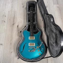 Eastman Romeo LA Semi-Hollow Guitar, Ebony Fretboard, Celestine Blue -Musical Instrument Shop 20230714 dsc03485