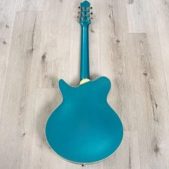 Eastman Romeo LA Semi-Hollow Guitar, Ebony Fretboard, Celestine Blue -Musical Instrument Shop 20230714 dsc03506