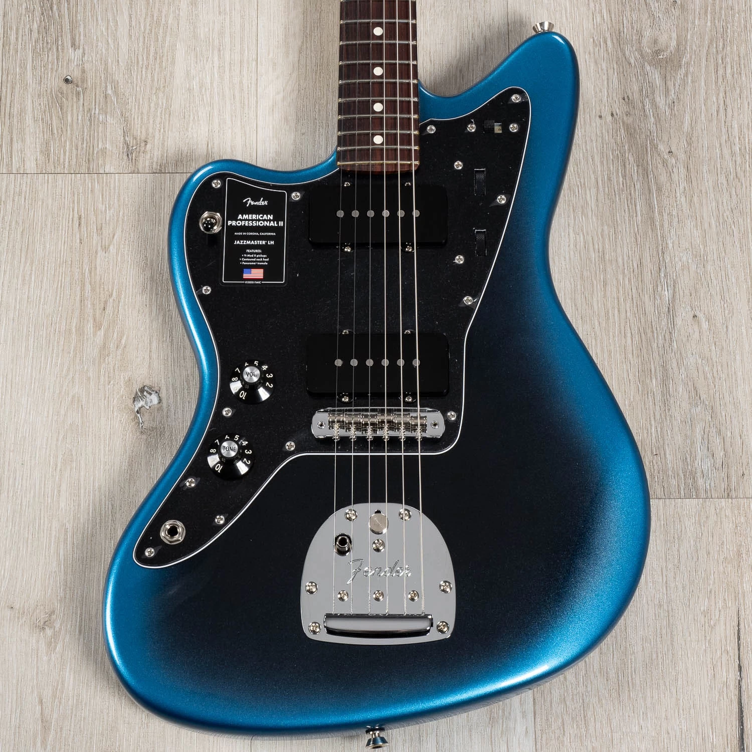 Fender American Professional II Jazzmaster Left-Hand Guitar, Rosewood Fingerboard, Dark Night 3 Fender American Professional II Jazzmaster Left-Hand Guitar, Rosewood Fingerboard, Dark Night