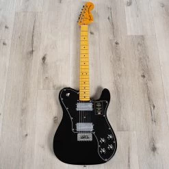 Fender American Vintage II 1975 Telecaster Deluxe Guitar, Maple Fretboard, Black -Musical Instrument Shop 20230721 dsc09599