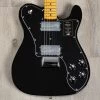 Fender American Vintage II 1975 Telecaster Deluxe Guitar, Maple Fretboard, Black 2 Fender American Vintage II 1975 Telecaster Deluxe Guitar, Maple Fretboard, Black -Musical Instrument Shop 20230721 dsc09603