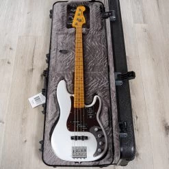Fender American Ultra Precision Bass Guitar W/ Case, Maple Fingerboard, Arctic Pearl 22 Fender American Ultra Precision Bass Guitar W/ Case, Maple Fingerboard, Arctic Pearl -Musical Instrument Shop 20230721 dsc09718