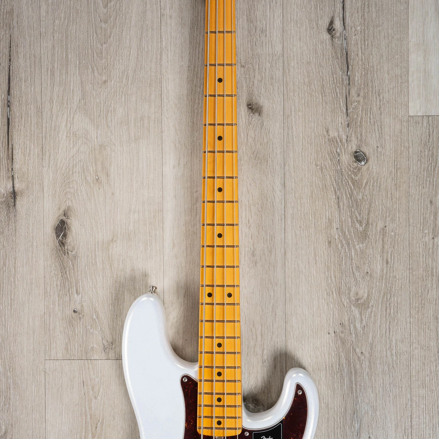 Fender American Ultra Precision Bass Guitar W/ Case, Maple Fingerboard, Arctic Pearl 6 Fender American Ultra Precision Bass Guitar W/ Case, Maple Fingerboard, Arctic Pearl - Image 4