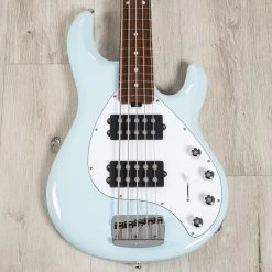Ernie Ball Music Man StingRay Special 5 HH 5-String Bass, Rosewood Fretboard, Sea Breeze