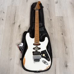 EVH Frankie Relic Series Guitar, Maple Fretboard, Relic White -Musical Instrument Shop 20230721 dsc09870