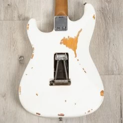 EVH Frankie Relic Series Guitar, Maple Fretboard, Relic White -Musical Instrument Shop 20230721 dsc09892