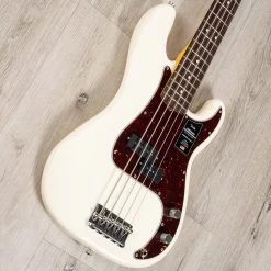Fender American Professional II Precision Bass V 5-String, Rosewood Fingerboard, Olympic White -Musical Instrument Shop 20230725 dsc00647