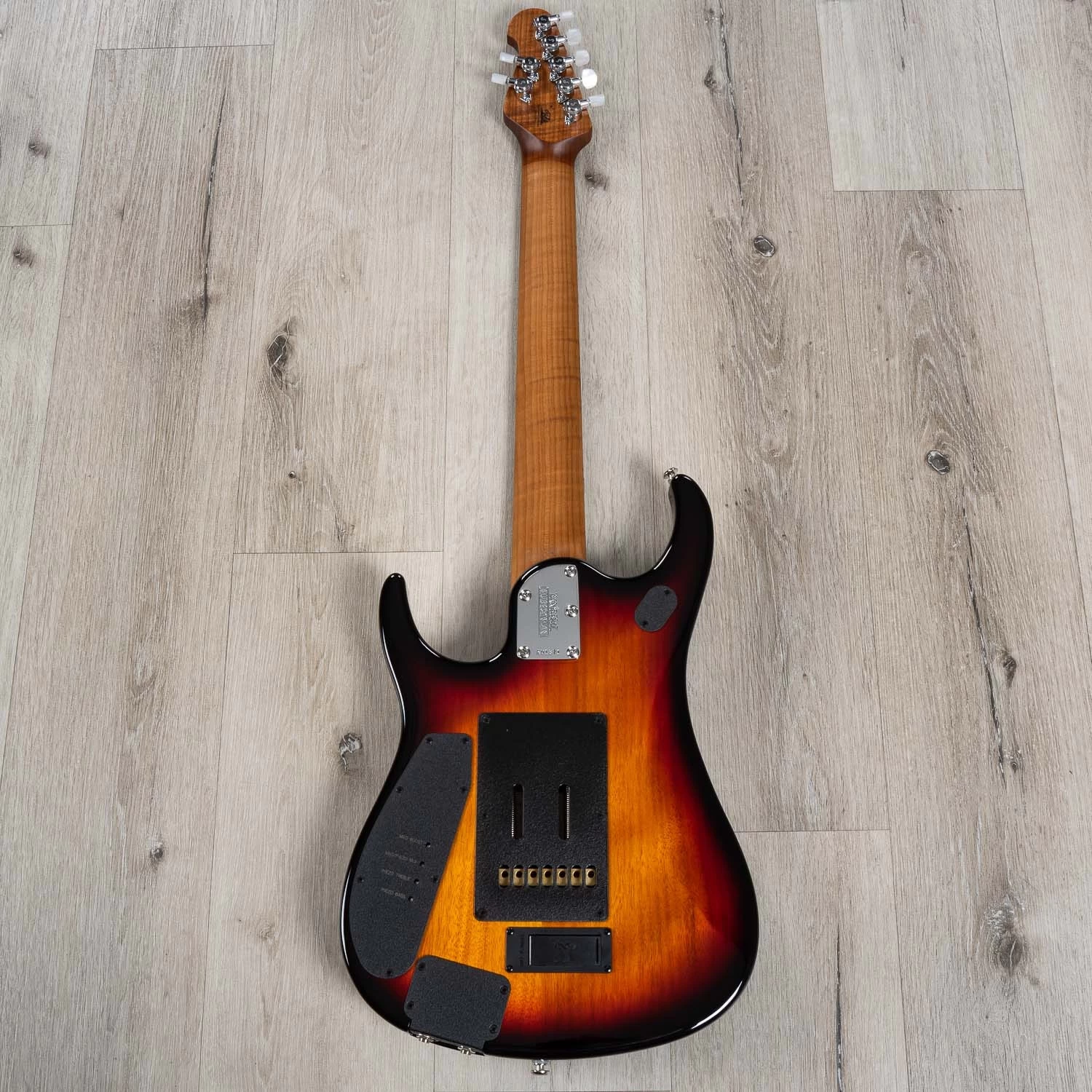 Ernie Ball Music Man John Petrucci JP15 7-String Guitar, Tiger Eye Quilt Top 8 Ernie Ball Music Man John Petrucci JP15 7-String Guitar, Tiger Eye Quilt Top - Image 6