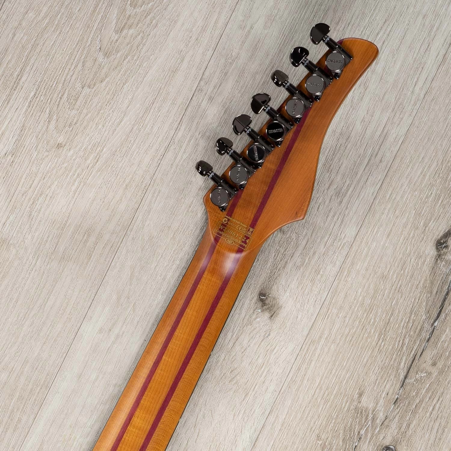 Schecter 1415 Banshee Mach-7 Evertune 7-String Guitar, Ebony Fretboard, Fallout Burst 11 Schecter 1415 Banshee Mach-7 Evertune 7-String Guitar, Ebony Fretboard, Fallout Burst - Image 9