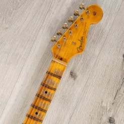 Fender Custom Shop S23 Limited Edition '57 Stratocaster Relic Guitar, Faded Aged Daphne Blue -Musical Instrument Shop 20230802 dsc00428