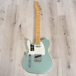 Fender American Professional II Telecaster Left-Handed Guitar, Maple Fretboard, Mystic Surf Green -Musical Instrument Shop 20230814 dsc02496