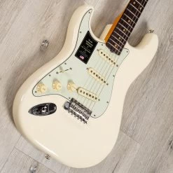 Fender American Vintage II 1961 Stratocaster Left-Hand Guitar, Rosewood Fretboard, Olympic White -Musical Instrument Shop 20230814 dsc02620