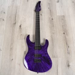 Suhr Custom Modern 7 7-String Guitar, Ebony Fretboard, Pau Ferro Neck Back, Purple Nova -Musical Instrument Shop 20230815 dsc02732