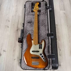 Fender American Professional II Jazz Bass V 5-String, Maple Fingerboard, Roasted Pine -Musical Instrument Shop 20230817 20230817 dsc03380