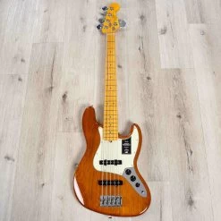 Fender American Professional II Jazz Bass V 5-String, Maple Fingerboard, Roasted Pine -Musical Instrument Shop 20230817 20230817 dsc03382