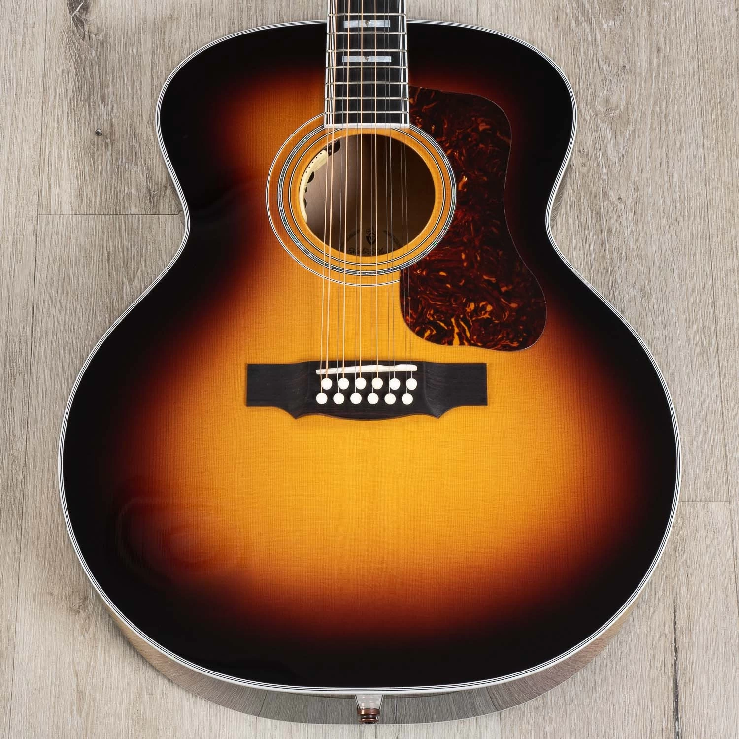 Guild F-512E Maple Jumbo 12-String Acoustic-Electric Guitar, Antique Sunburst 3 Guild F-512E Maple Jumbo 12-String Acoustic-Electric Guitar, Antique Sunburst