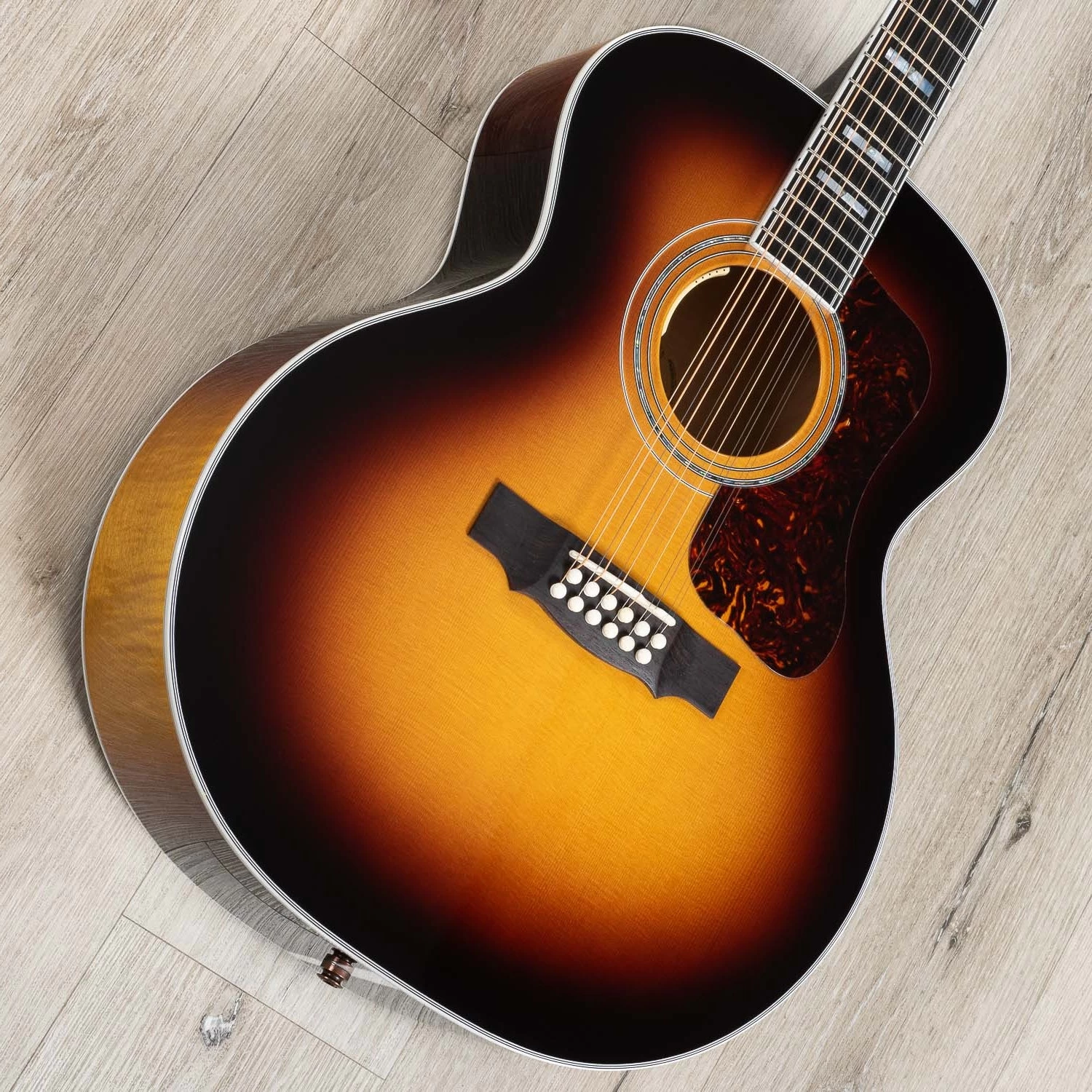 Guild F-512E Maple Jumbo 12-String Acoustic-Electric Guitar, Antique Sunburst 4 Guild F-512E Maple Jumbo 12-String Acoustic-Electric Guitar, Antique Sunburst - Image 2