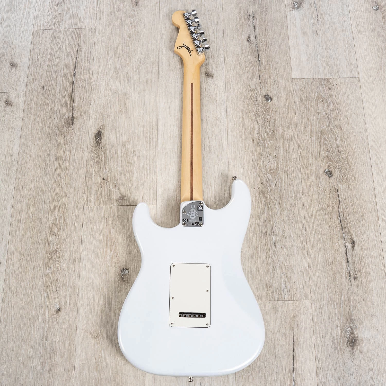 Fender Juanes Stratocaster Guitar, Maple Fretboard, Luna White 9 Fender Juanes Stratocaster Guitar, Maple Fretboard, Luna White - Image 7