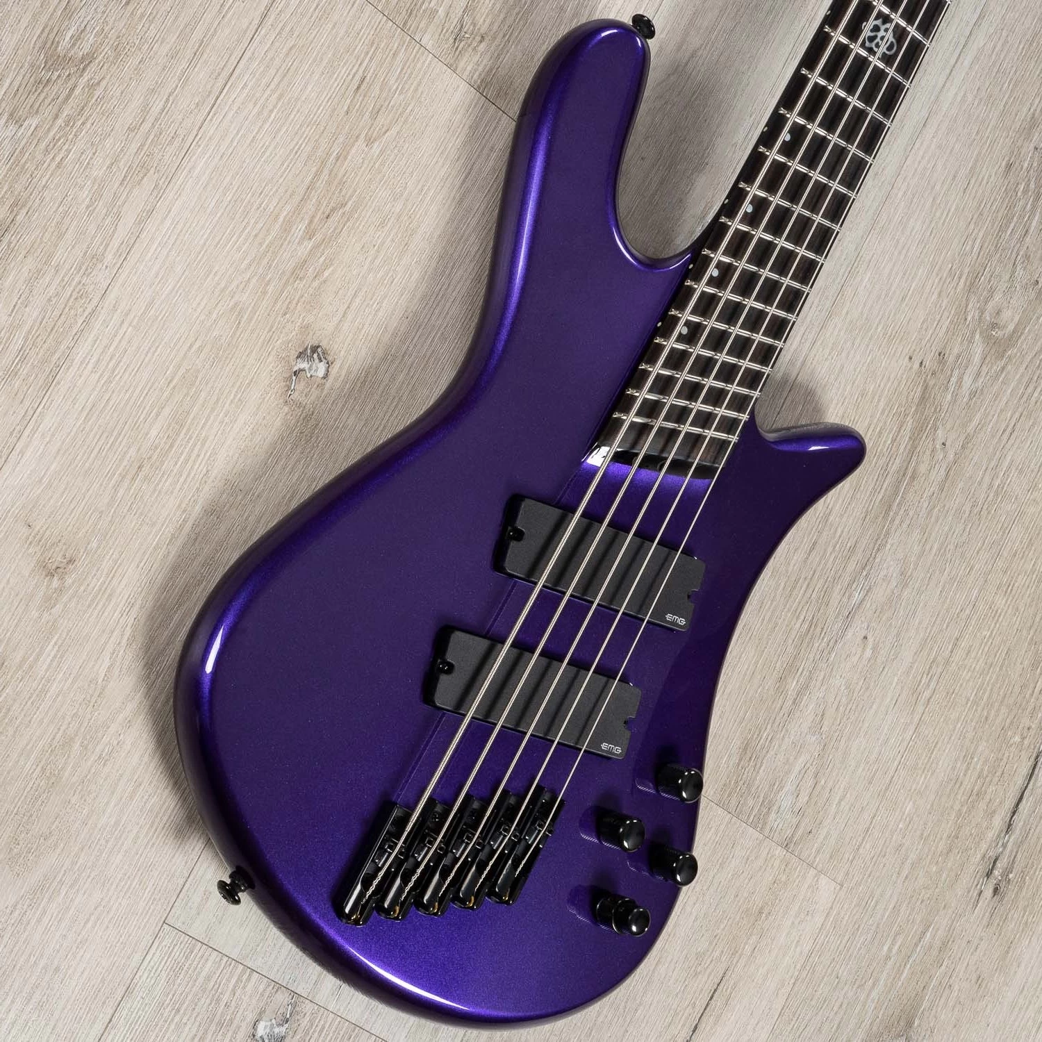 Spector NS Dimension 5 HP Multi-Scale 5-String Bass, Ebony Fretboard, EMG 45DC, Plum Crazy Gloss 4 Spector NS Dimension 5 HP Multi-Scale 5-String Bass, Ebony Fretboard, EMG 45DC, Plum Crazy Gloss - Image 2