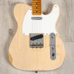 Fender Custom Shop S23 Limited Edition Reverse '50s Tele Relic Guitar, Aged White Blonde