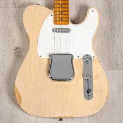 Fender Custom Shop S23 Limited Edition Reverse '50s Tele Relic Guitar, Aged White Blonde -Musical Instrument Shop 20230825 dsc05010