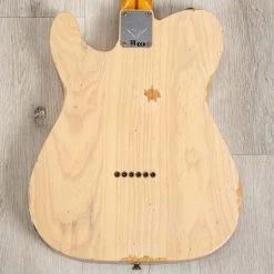 Fender Custom Shop S23 Limited Edition Reverse '50s Tele Relic Guitar, Aged White Blonde -Musical Instrument Shop 20230825 dsc05024