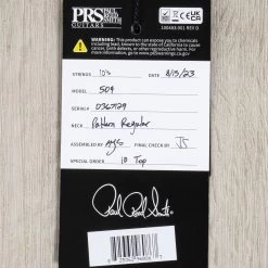 PRS Paul Reed Smith 509 10-Top Guitar, Rosewood Fretboard, Charcoal Cherry Burst -Musical Instrument Shop 20230829 dsc05283