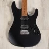 Ibanez AZ2402 AZ Prestige Guitar, Roasted Maple Fretboard, Black Flat -Musical Instrument Shop 20230831 dsc06007 1