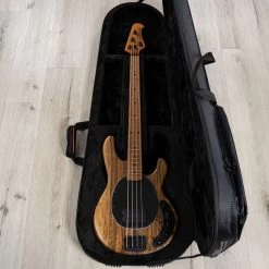 Ernie Ball Music Man BFR DarkRay Bass, Roasted Maple Fretboard, Shadow Korina -Musical Instrument Shop 20230906 dsc06649 1