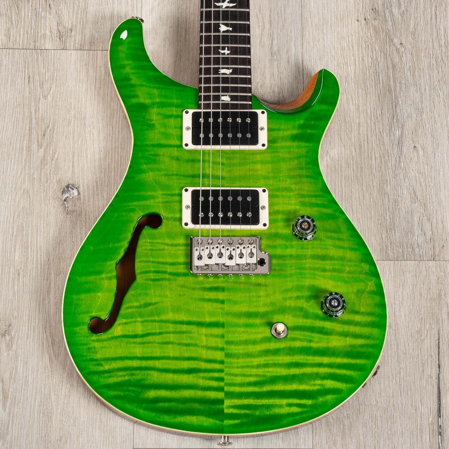 PRS Paul Reed Smith CE 24 Semi-Hollow Guitar, Rosewood Fretboard, Eriza Verde 3 PRS Paul Reed Smith CE 24 Semi-Hollow Guitar, Rosewood Fretboard, Eriza Verde