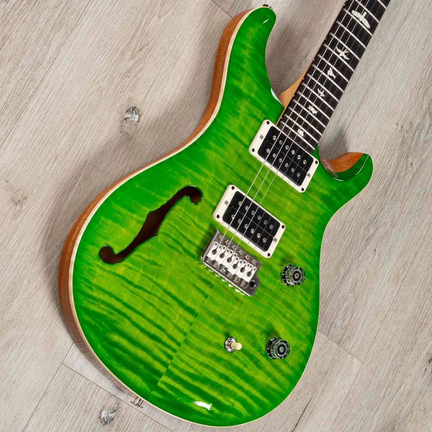 PRS Paul Reed Smith CE 24 Semi-Hollow Guitar, Rosewood Fretboard, Eriza Verde 4 PRS Paul Reed Smith CE 24 Semi-Hollow Guitar, Rosewood Fretboard, Eriza Verde - Image 2