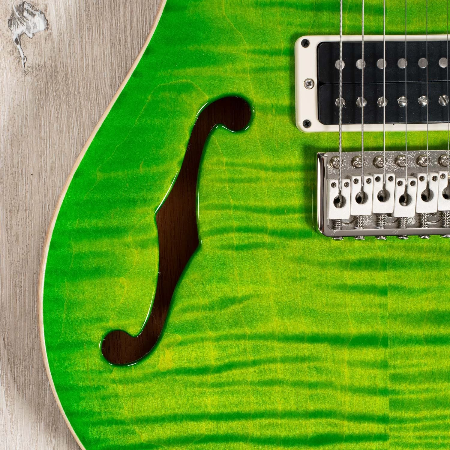PRS Paul Reed Smith CE 24 Semi-Hollow Guitar, Rosewood Fretboard, Eriza Verde 6 PRS Paul Reed Smith CE 24 Semi-Hollow Guitar, Rosewood Fretboard, Eriza Verde - Image 4