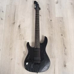 ESP LTD SN-1007HT Baritone 7-String Left-Handed Guitar, Macassar Ebony Fretboard, Black Blast -Musical Instrument Shop 20230921 dsc07711